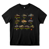 Black Top Ten Best WW2 Tanks M4 Sherman Panzer IV Tiger II T34 Heavy Core Tee - longCreatives