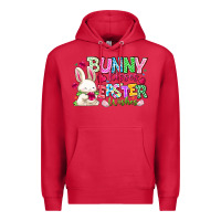 Cardinal Bunny Kisses Easter Wishes Premium Hoodie - CowhideDigitalArt
