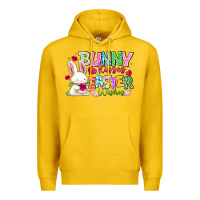 Lemon Bunny Kisses Easter Wishes Premium Hoodie - CowhideDigitalArt
