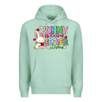 Seafoam Bunny Kisses Easter Wishes Premium Hoodie - CowhideDigitalArt