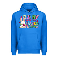 True Royal Bunny Kisses Easter Wishes Premium Hoodie - CowhideDigitalArt