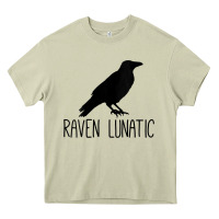 Mossy Womens Raven Lunatic, Funny Bird Lover Gift Men Women Kids Heavy Core Tee - longCreatives