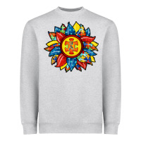 Heather Grey autism sunflower Heavyweight Sweatshirt - RacoonDesign