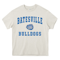 Cream Batesville High School Bulldogs Premium Heavy Core Tee - longCreatives