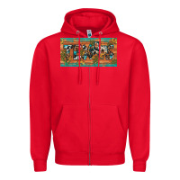 Red texas sunflower cactus cowhide leopard licence plate Zipper Hoodie - Artiststas