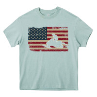 Arona Snowmobile USA Flag Snow Sled Patriotic Snowmobiling Gift Heavy Core Tee - longCreatives