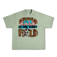Oil Green my heart is on that field football Urban Heavy Tee - RanaPortraitStore