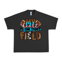 Pigment Black my heart is on that field football Urban Heavy Tee - RanaPortraitStore