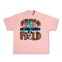Salmon my heart is on that field football Urban Heavy Tee - RanaPortraitStore