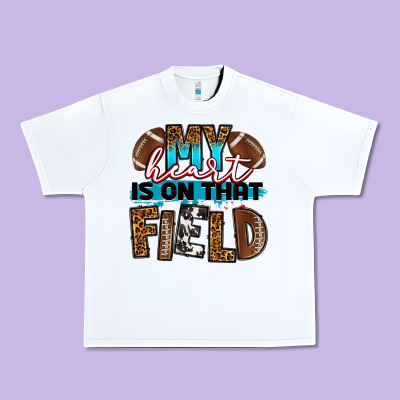 My Heart Is On That Field Football Urban Heavy Tee Designed By Ranaportraitstore