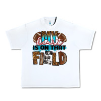 White my heart is on that field football Urban Heavy Tee - RanaPortraitStore