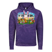 Cloud Purple Easter Day camper Vintage Hoodie - OliviaCreatesArt
