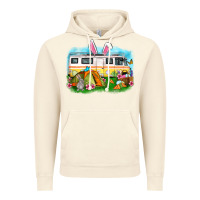 Vintage Artic Easter Day camper Vintage Hoodie - OliviaCreatesArt