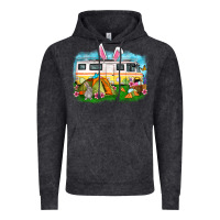 Vintage Black Easter Day camper Vintage Hoodie - OliviaCreatesArt