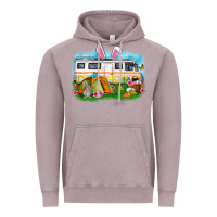 Vintage Zinc Easter Day camper Vintage Hoodie - OliviaCreatesArt