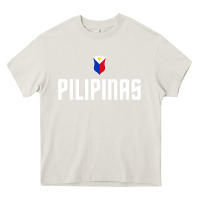 Cream Pilipinas Basketball Wear, Gilas Philippines Casual Wear Heavy Core Tee - longCreatives