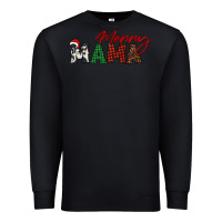 Black merry mama Premium Sweatshirt - BarkalooDesign