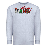 Heather Grey merry mama Premium Sweatshirt - BarkalooDesign