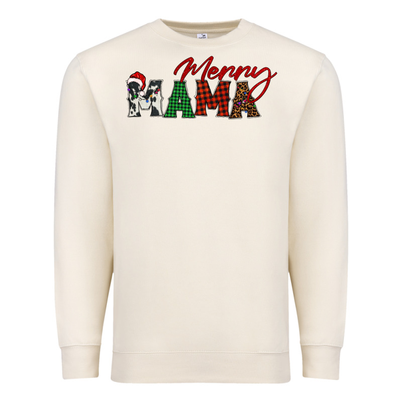 Merry Mama Premium Sweatshirt by BarkalooDesign | Teevron