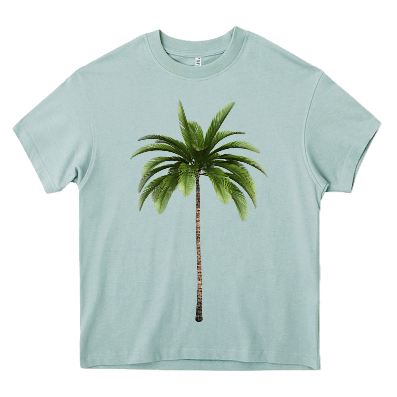 Tropical Palm Tree Heavy Core Tee by longCreatives | Teevron