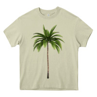 Mossy Tropical Palm Tree Heavy Core Tee - longCreatives