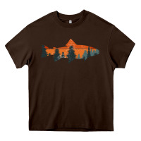 Chocolate Brown Trout Fly Fishing Nature Outdoor Fisherman Gift Heavy Core Tee - longCreatives