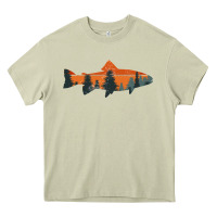 Mossy Trout Fly Fishing Nature Outdoor Fisherman Gift Heavy Core Tee - longCreatives