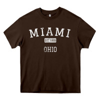 Chocolate Brown Miami Ohio OH Vintage Heavy Core Tee - longCreatives