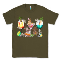 Army Green Easter wine glasses Easter Day Classic Tee - HowdyJamesFarm