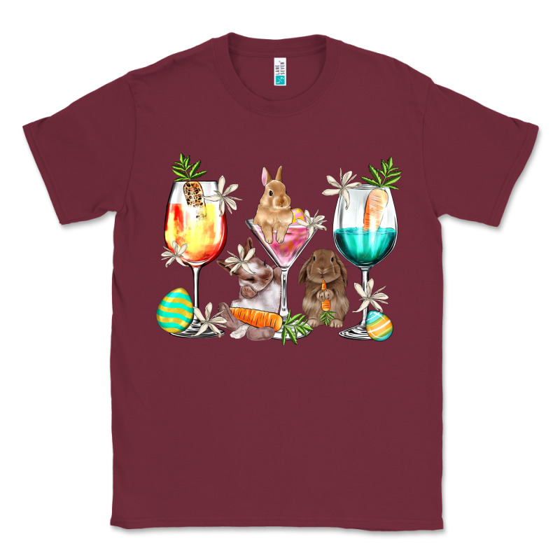 Easter Wine Glasses Easter Day Classic Tee by HowdyJamesFarm | Teevron