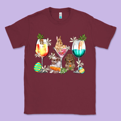 Easter Wine Glasses Easter Day Classic Tee Designed By Howdyjamesfarm