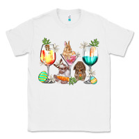 White Easter wine glasses Easter Day Classic Tee - HowdyJamesFarm