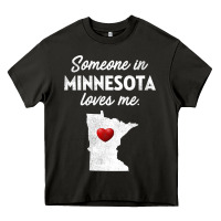 Asphalt Someone In Minnesota Loves Me  Minnesota  MN Heavy Core Tee - longCreatives