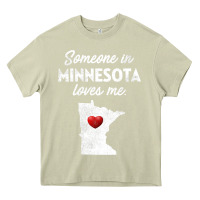 Mossy Someone In Minnesota Loves Me  Minnesota  MN Heavy Core Tee - longCreatives