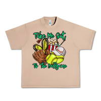 Burro Take me out to the ballgame Urban Heavy Tee - HowdyJamesFarm