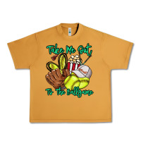 Peanut Butter Take me out to the ballgame Urban Heavy Tee - HowdyJamesFarm