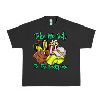 Pigment Black Take me out to the ballgame Urban Heavy Tee - HowdyJamesFarm