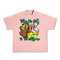 Salmon Take me out to the ballgame Urban Heavy Tee - HowdyJamesFarm