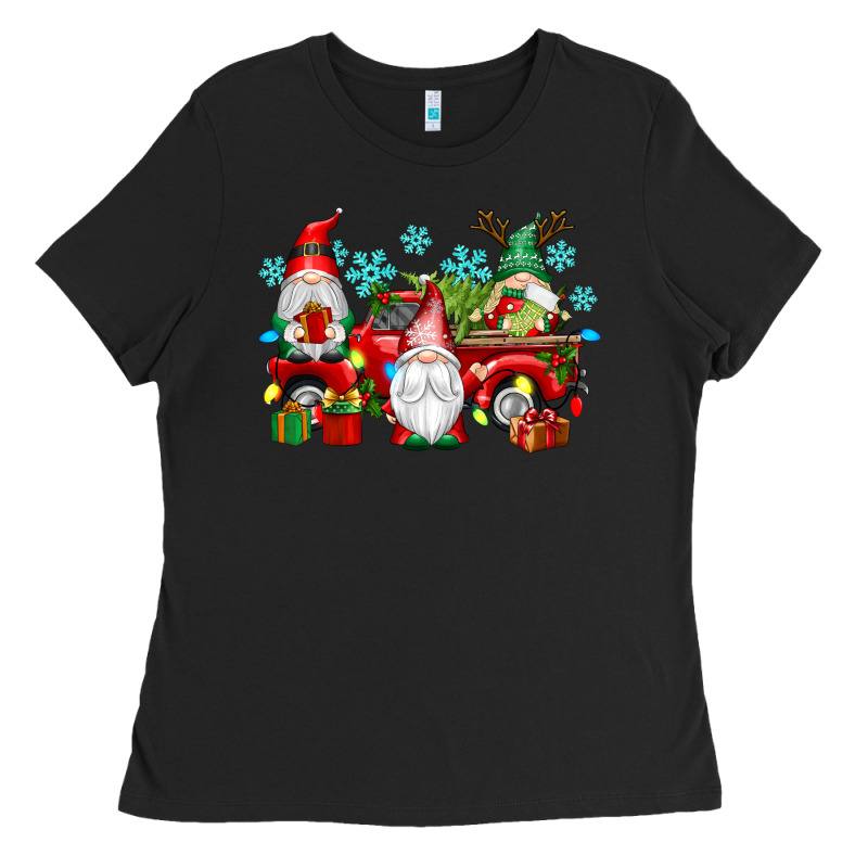 Christmas Gnome Truck Ladies Tee by texasbilliewilder | Teevron