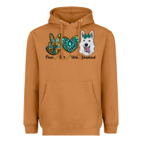 Meerkat peace love white Sepherd Heavyweight Hoodie - BarkalooDesign
