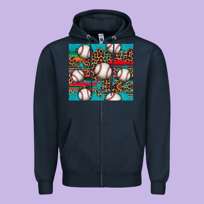 Baseball Zipper Hoodie Designed By Artiststas