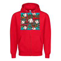 Red baseball Zipper Hoodie - Artiststas