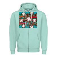 Seafoam baseball Zipper Hoodie - Artiststas
