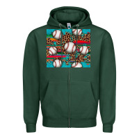 Sports Green baseball Zipper Hoodie - Artiststas