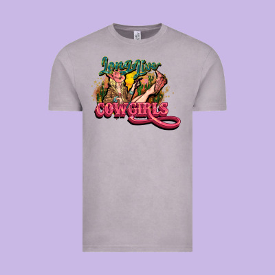 Long Life Cowgirls Vintage Tee Designed By Howdyjamesfarm