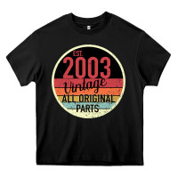 Black 16th Birthday gift Vintage 2003 Heavy Core Tee - Bettercallsaul