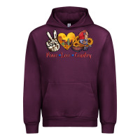 Mauve Wine peace love country american texas flag boots Urban Hoodie - AdoDesignShop