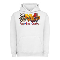 Pigment Lunar Rock peace love country american texas flag boots Urban Hoodie - AdoDesignShop