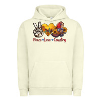 Pigment Pistachio peace love country american texas flag boots Urban Hoodie - AdoDesignShop