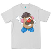 Dove Grey Womens Mr. Potato Head Simple Portrait Premium Tee - longCreatives